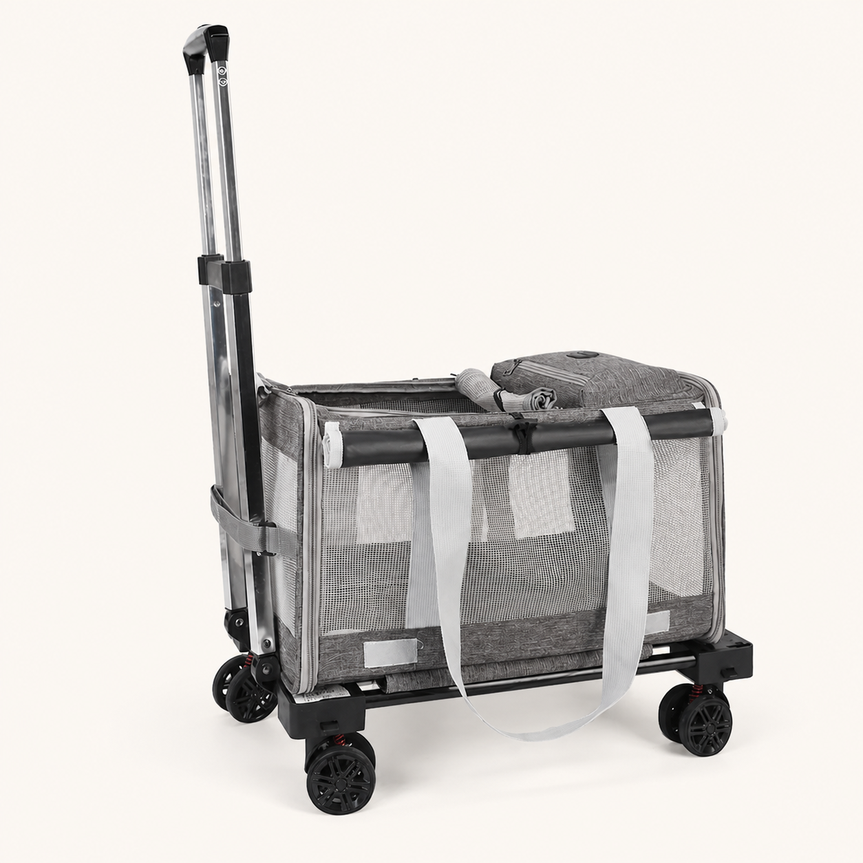 Rolling Pet Carrier 1715 in Gray
