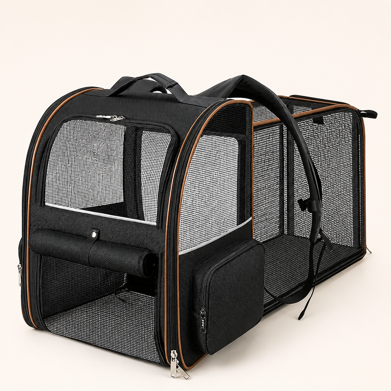 Expandable Soft-Sided Pet Carrier 1810 Expandable in Black