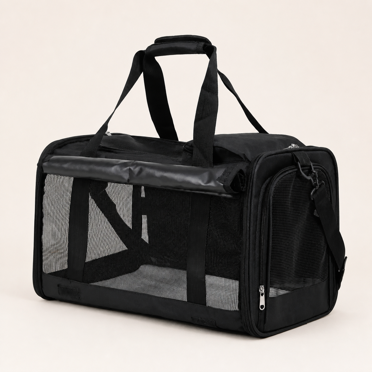 Soft-Sided Pet Carrier 1842-2 in Black