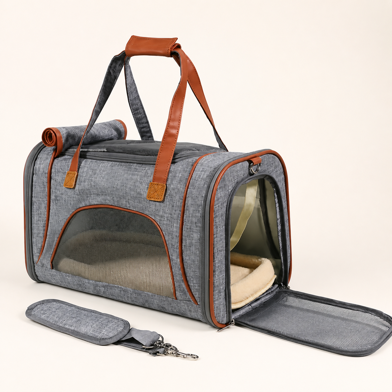 Soft-Sided Pet Carrier 1937 in Gray