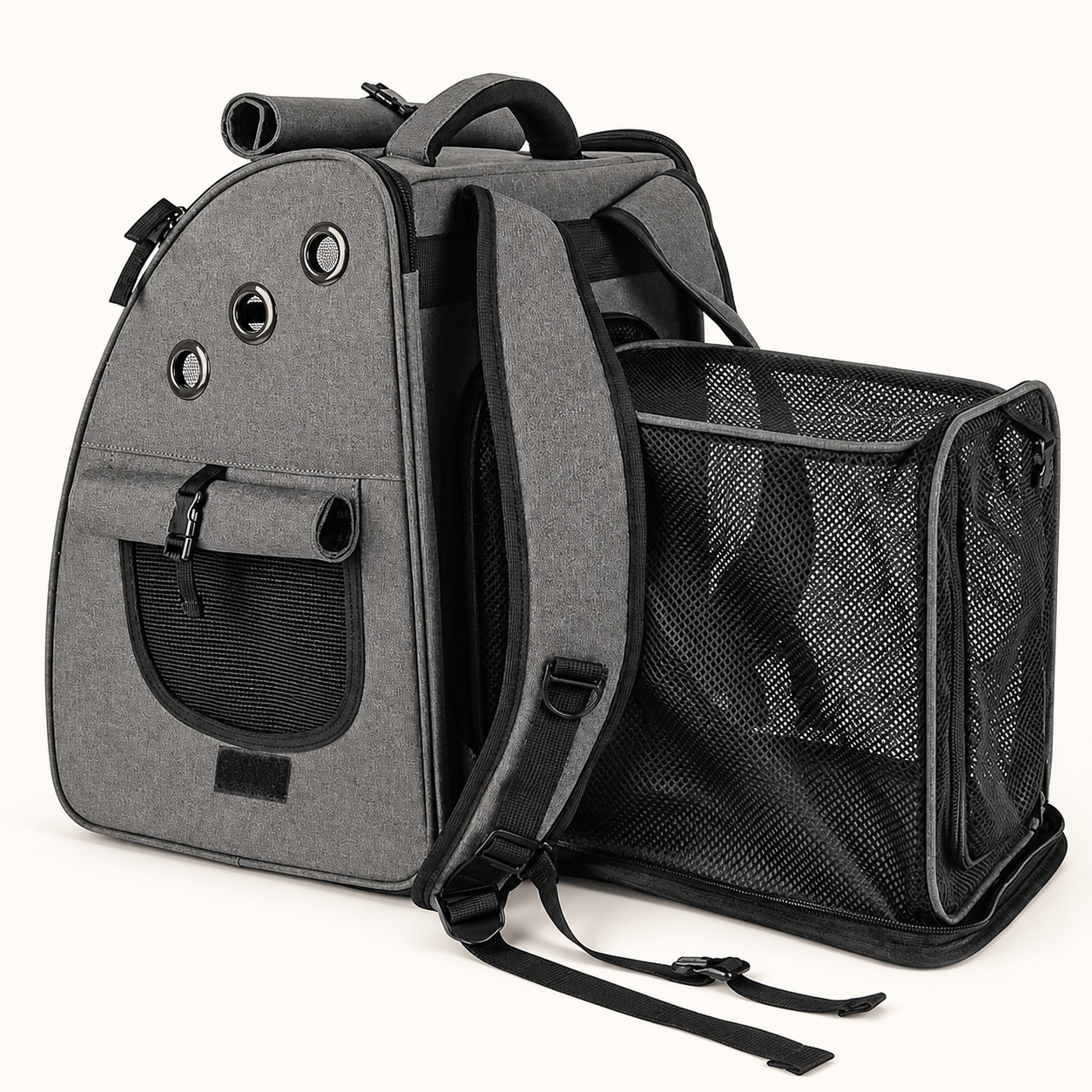 Soft-Sided Pet Carrier 1989-66 in Gray