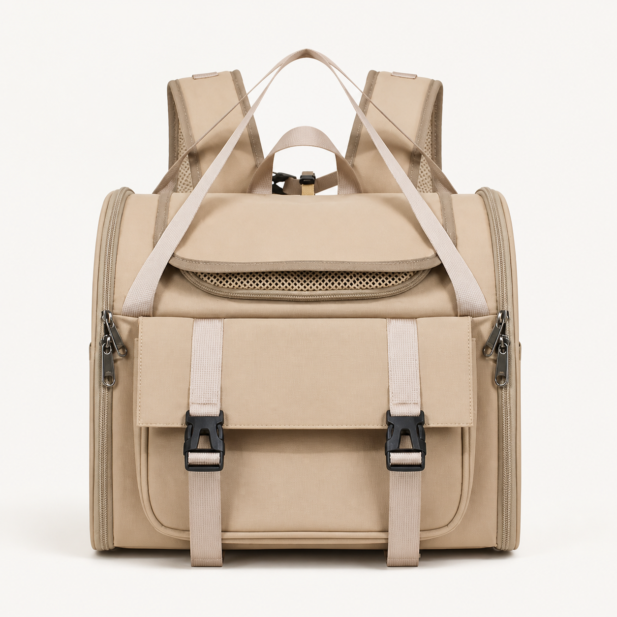 Pet Backpack Carrier 2109 in Khaki