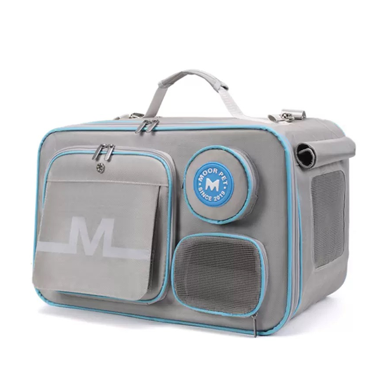 Soft-Sided Pet Carrier D05140 in Gray