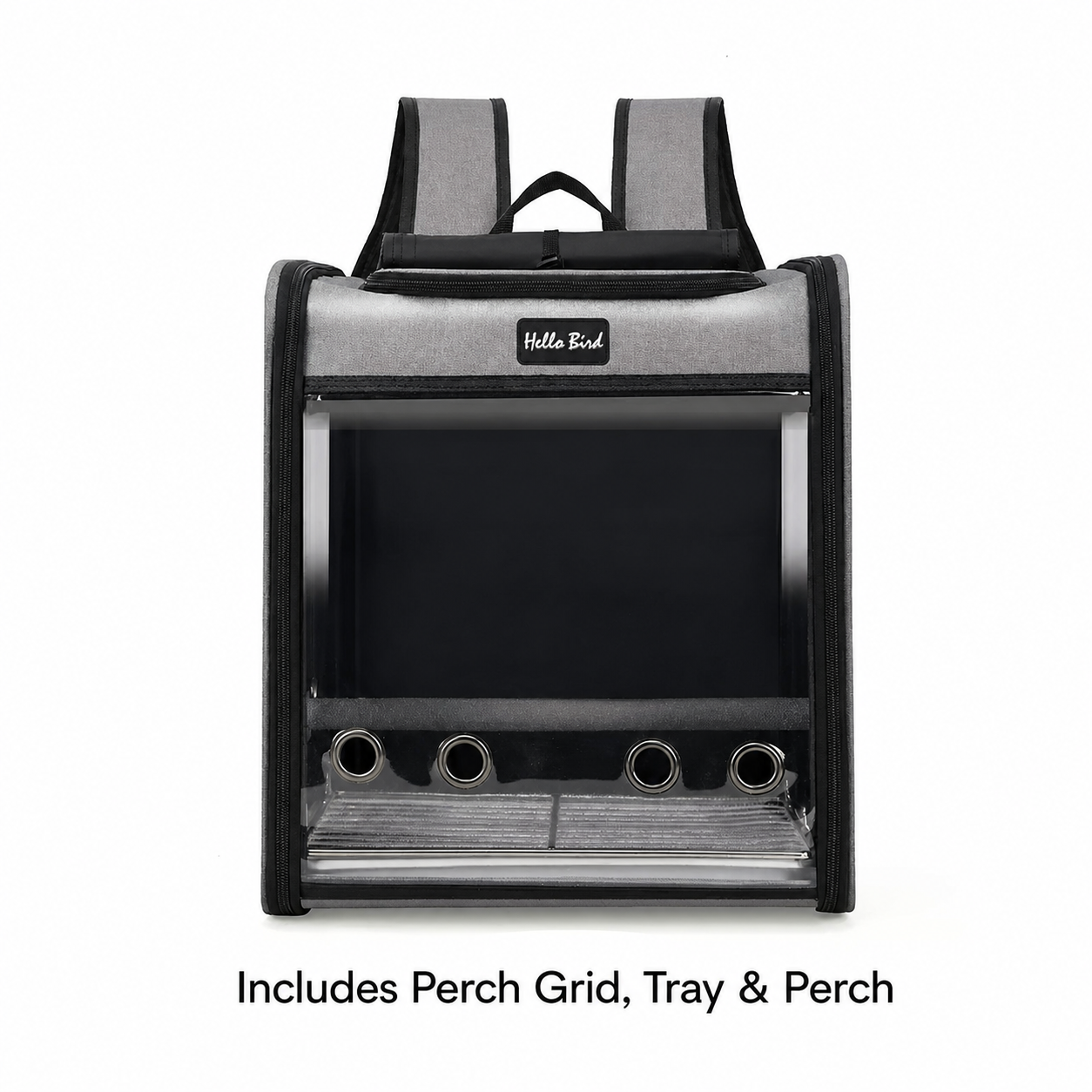 Pet Backpack Carrier D05338 in Gray