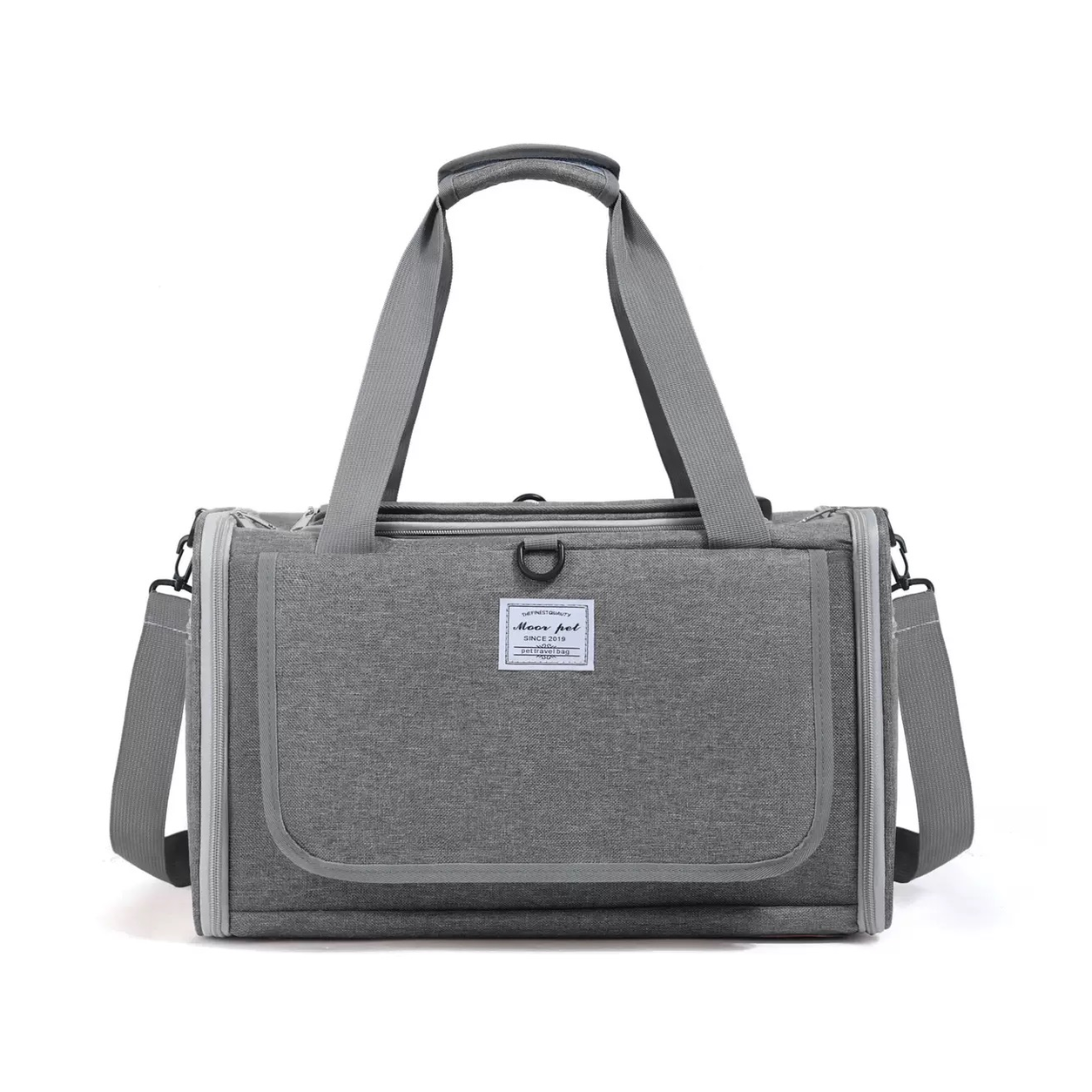 Soft-Sided Pet Carrier D05587 in Gray